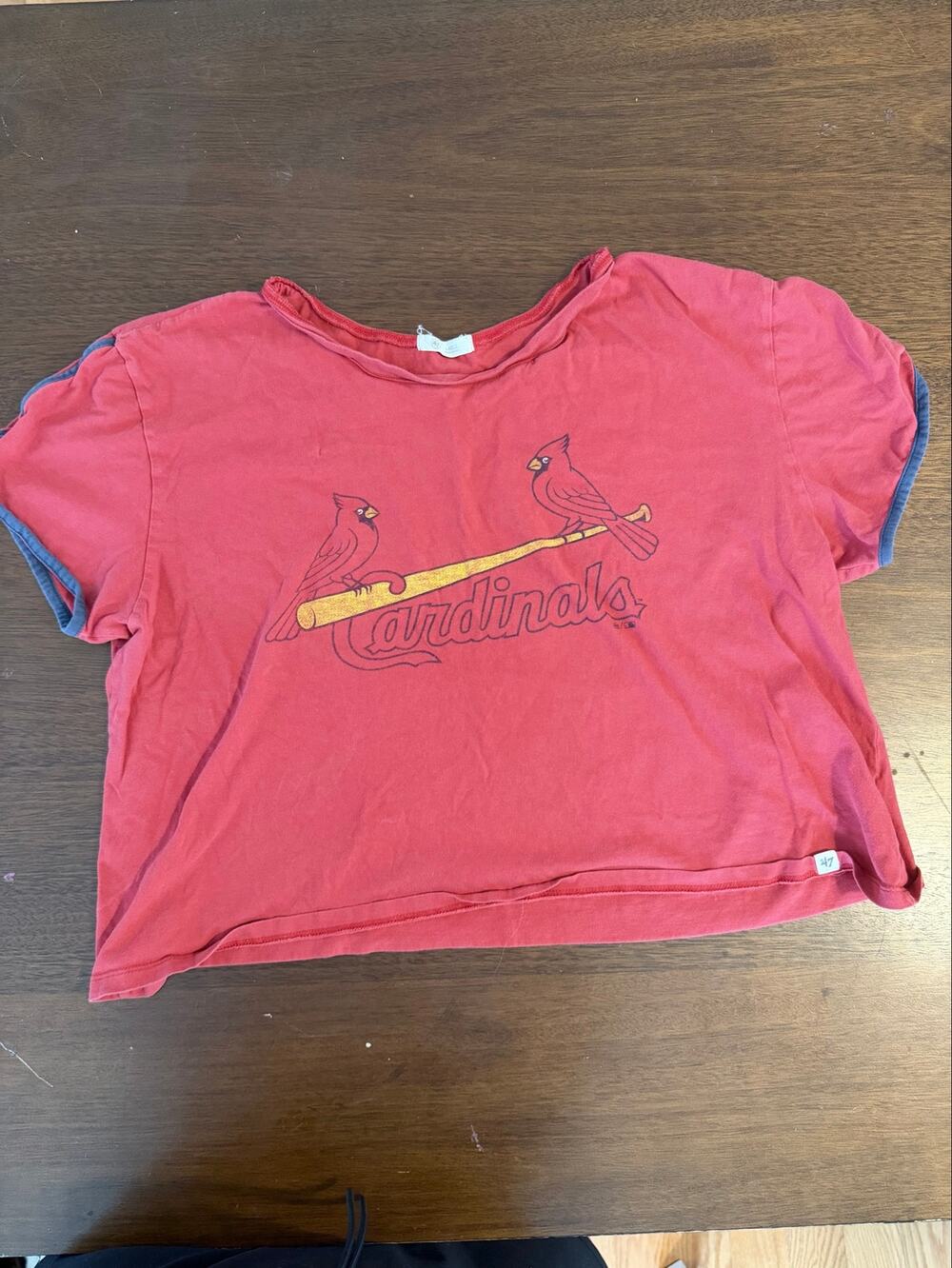 47 Brand STL Cardinals Cropped T-Shirt